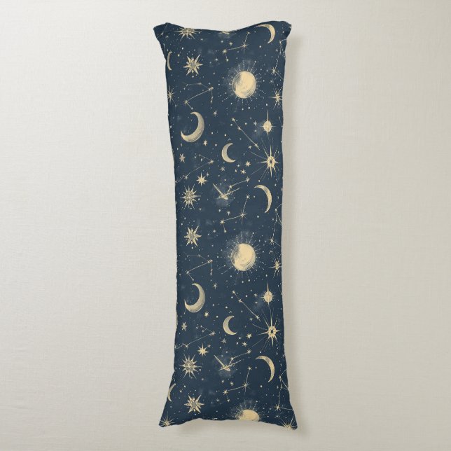 Celestial Constellation - Stjärnnatten (3) Kroppskudde (Framsidan Vertikal)