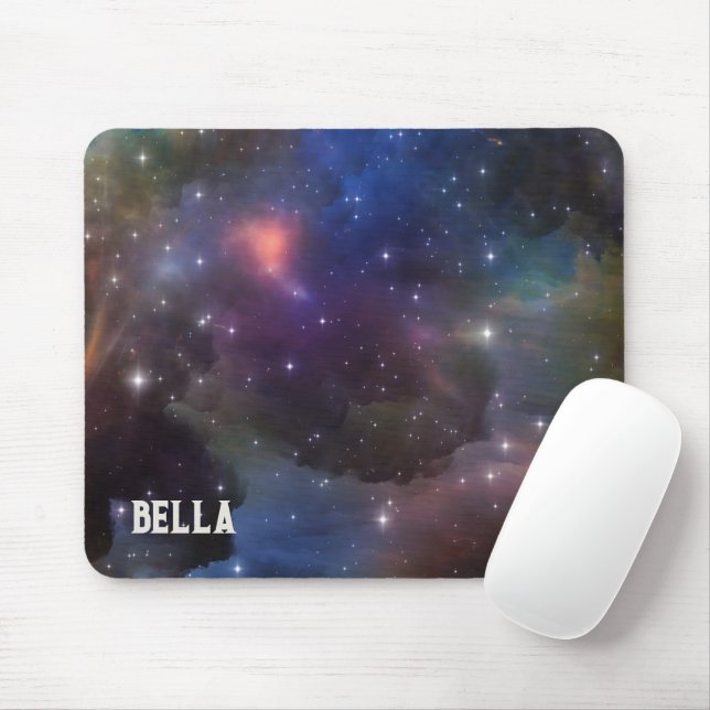 Celestial Cosmic Galaxy Mönster Musmatta (Med mus)