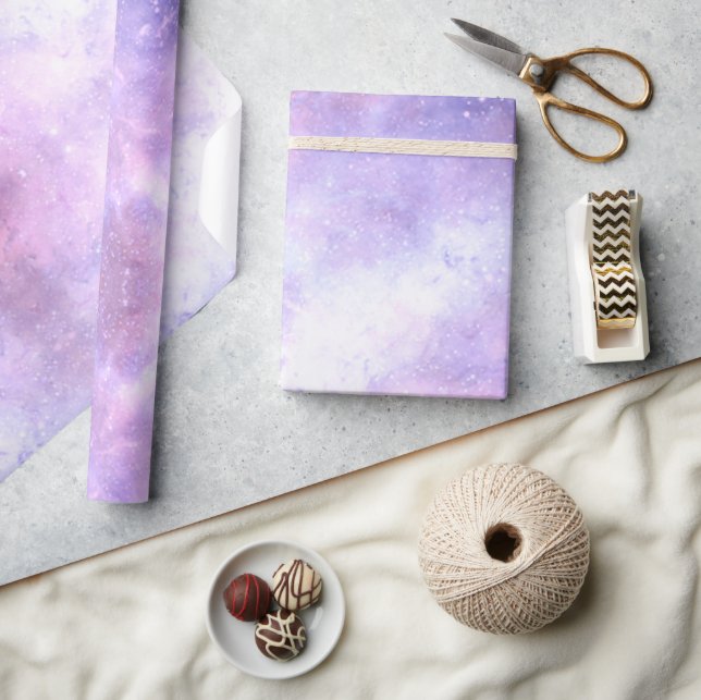 Celestial Cosmic Galaxy Mönster Presentpapper (Hantverk)