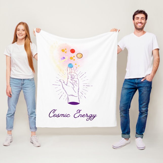 Celestial Cosmic Hand Fleece Blanket - Mystical Mi (På plats)