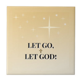 Celestial Cross Let Go Let God Glow Kakelplatta