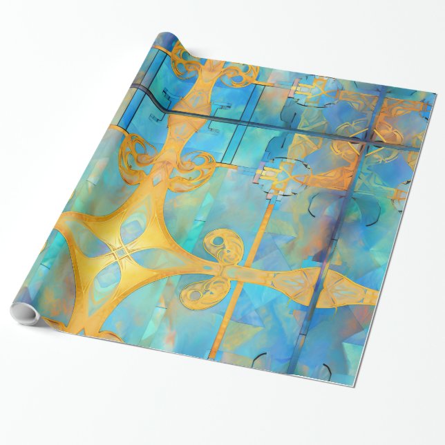 Celestial Crossroads Wrapping Paper Presentpapper (Utrullad)