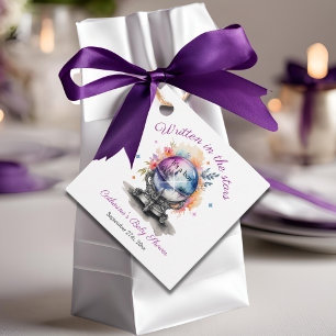 Celestial Crystal Boll Astrology Baby Shower Gåvor Etiketter