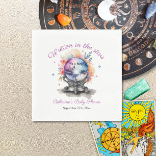 Celestial Crystal Boll Astrology Baby Shower Pappersservett