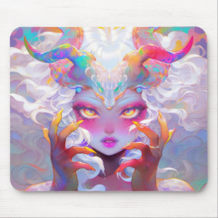 Celestial Demon Girl med Rainbow Horns Musmatta
