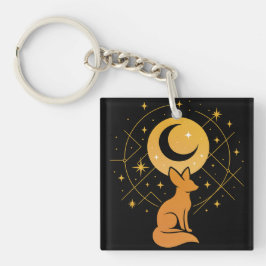 Celestial Desert Fox - Måne och Stars Cosmic