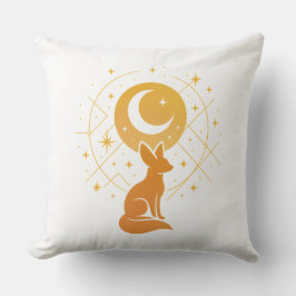 Celestial Desert Fox - Måne och Stars Cosmic Kudde