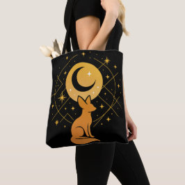 Celestial Desert Fox - Måne och Stars Cosmic Tygkasse