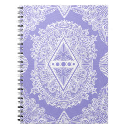 Celestial Diamond Mandala Anteckningsbok Med Spiral
