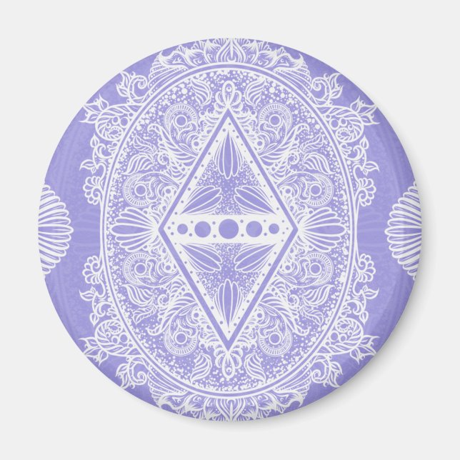 Celestial Diamond Mandala Magnet (Framsidan)