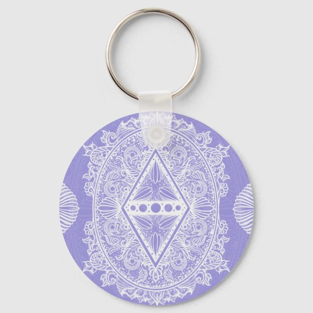 Celestial Diamond Mandala Nyckelring (Framsida)