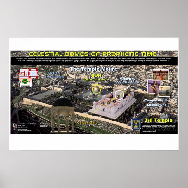 Celestial Domes of Temple Mount Poster (Framsidan)