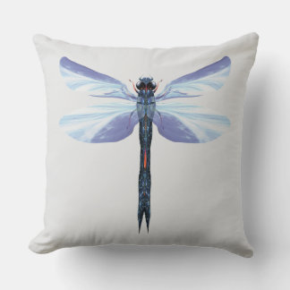 Celestial Dragonfly - Surreal Blue Insekt Art Pill Kudde