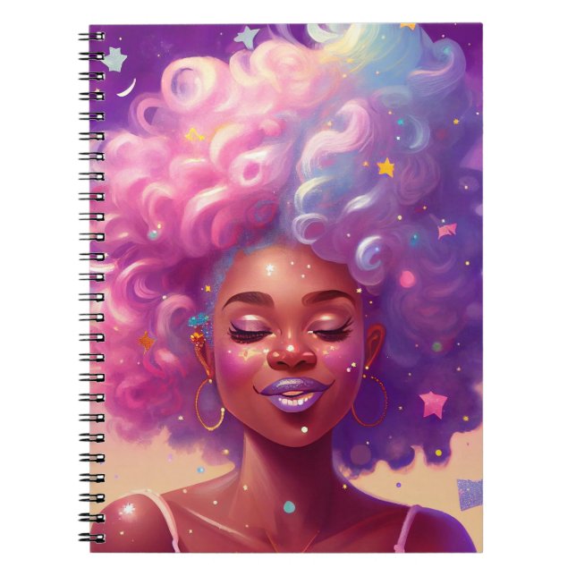 Celestial Dream Woman Notebook Anteckningsbok (Framsidan)