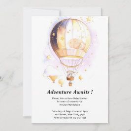 Celestial Dreamland Baby Shower-Luftballong Inbjudningar