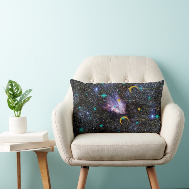 Celestial Dreams – Cosmic Decorative Pillow with S Lumbarkudde (Stol)