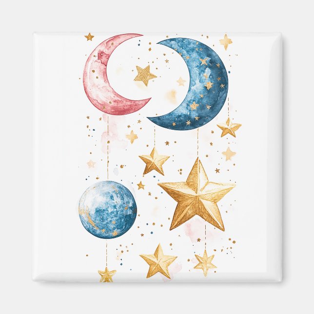 Celestial Dreams Watercolor Magnet (Framsidan)