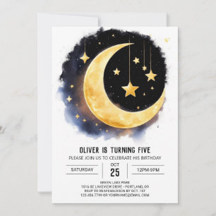 Celestial Dreamscape Birthday Inbjudningar