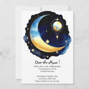 Celestial Dreamscape Boy Baby Shower Inbjudningar
