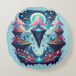 Celestial Dreamscape Pillow Rund Kudde
