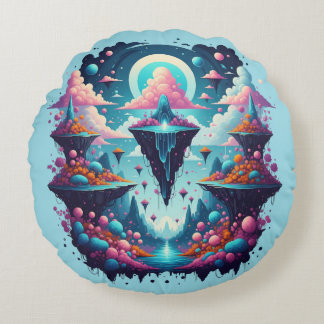 Celestial Dreamscape Pillow Rund Kudde
