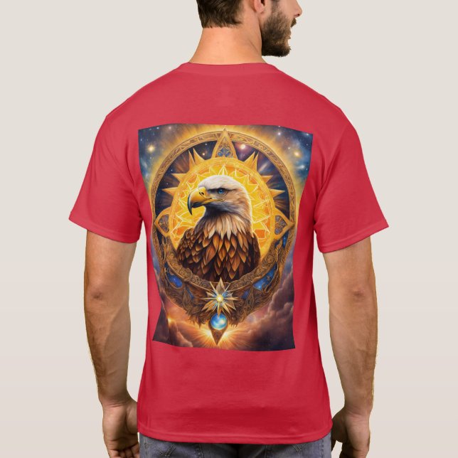 Celestial Eagle of Solar Wisdom T Shirt (Baksida)