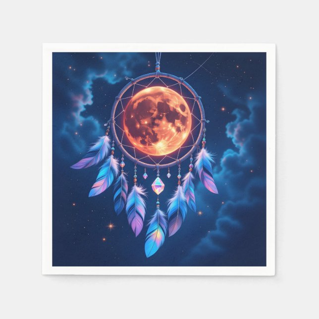 Celestial Eclipse Drömfångare Pappersservett (Framsidan)
