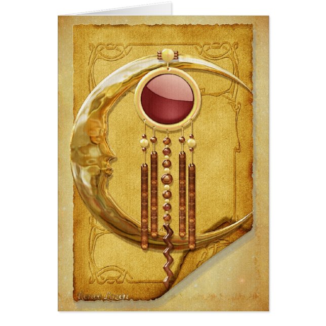 Celestial Elegance 3D New Age BLANK Stationary OBS Kort (Framsidan)