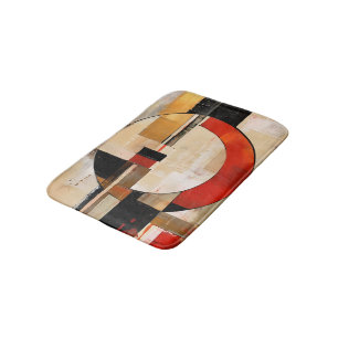 Celestial Elegance: Abstrakt Exploration in Beige Badrumsmatta