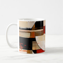 Celestial Elegance: Abstrakt Exploration in Beige Kaffemugg