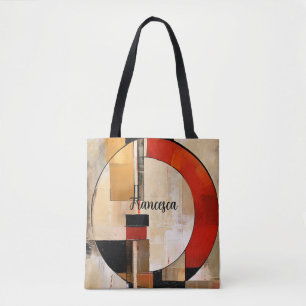 Celestial Elegance: Abstrakt Exploration in Beige Tygkasse