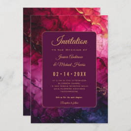 Celestial Elegance: Marble Symphony Inbjudningar