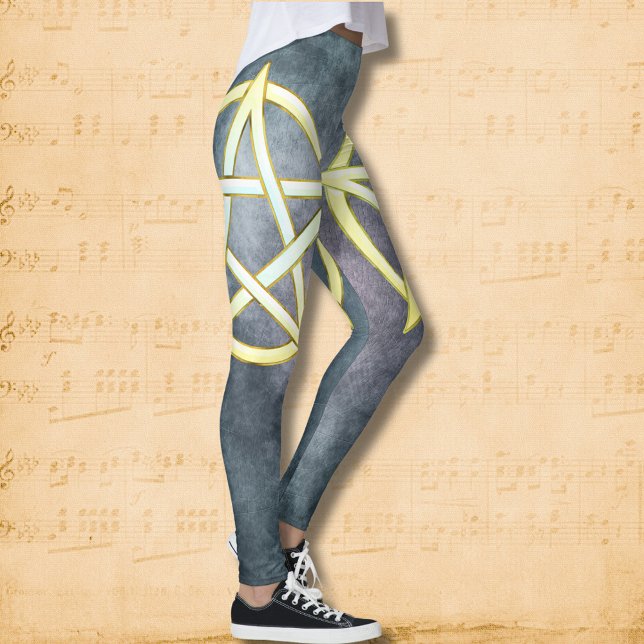 Celestial Elegance: Pearl Pentagram Leggings (Skapare uppladdad)