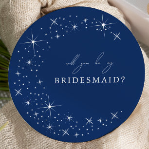 Celestial Elegant Bröllop Tjej Brudtärna Förslag Inbjudningar