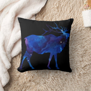 Celestial Elk Silhouette Kudde