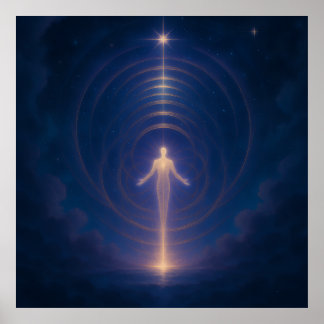 Celestial Energy Awakening Wall Art Poster