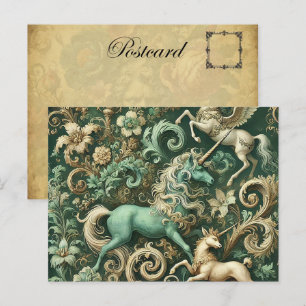 Celestial Equinox - Mythical Unicorn Helg Vykort
