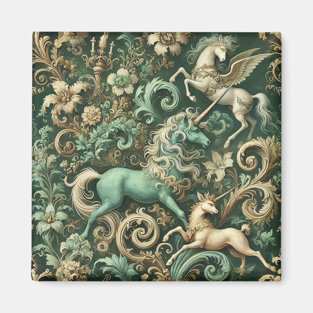 Celestial Equinox - Mythical Unicorn Tapet des Magnet (Framsidan)