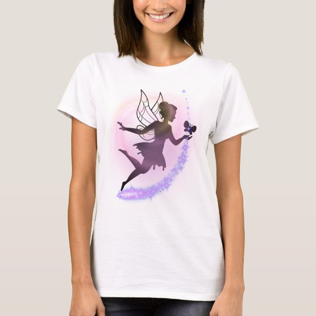 Celestial Fairy – Ethereal Feminine Fantasy Art T Shirt (Framsida)