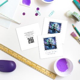 Celestial Fairy Jewelry Delights Fyrkantigt Visitkort