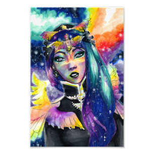 Celestial Fantasy Girl Photo Print Fototryck