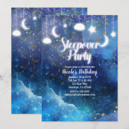 Celestial Fantasy Guldstjärnor Glöder Soveroverfes Inbjudningar