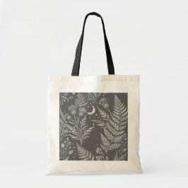 Celestial Fern Moon Botanical Tote Bag Tygkasse