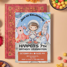 Celestial firande: Ljusblå astronaut