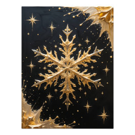 Celestial Flake – Baroque Winter Glamour Fototryck
