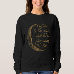 Celestial flög mig Guld till Måne T Shirt