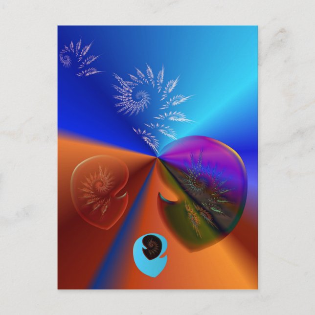 Celestial fossils vykort (Framsida)