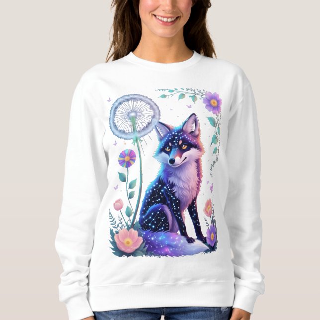 Celestial Fox Dreamscape T-Shirt (Framsida)