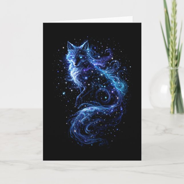 Celestial Fox Spirit Helgkort (Framsida)