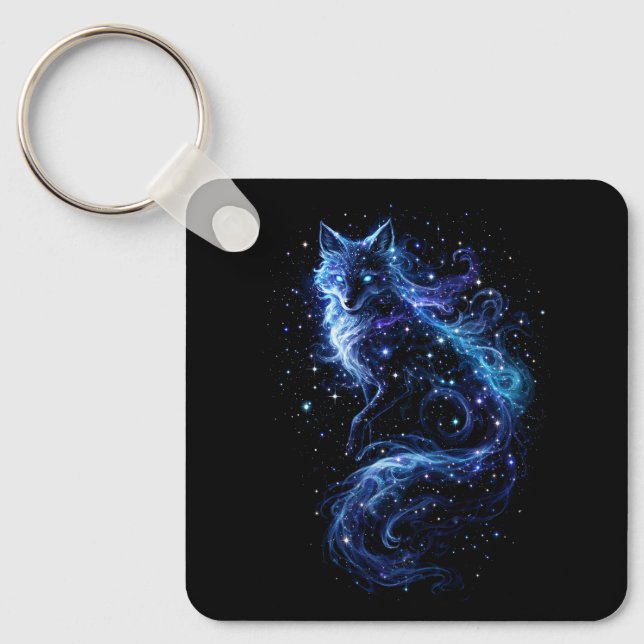 Celestial Fox Spirit Nyckelring (Framsida)